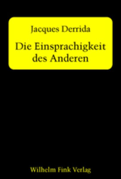 Product Image: Die Einsprachigkeit des Anderen