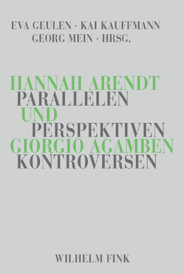 Hannah Arendt und Giorgio Agamben book