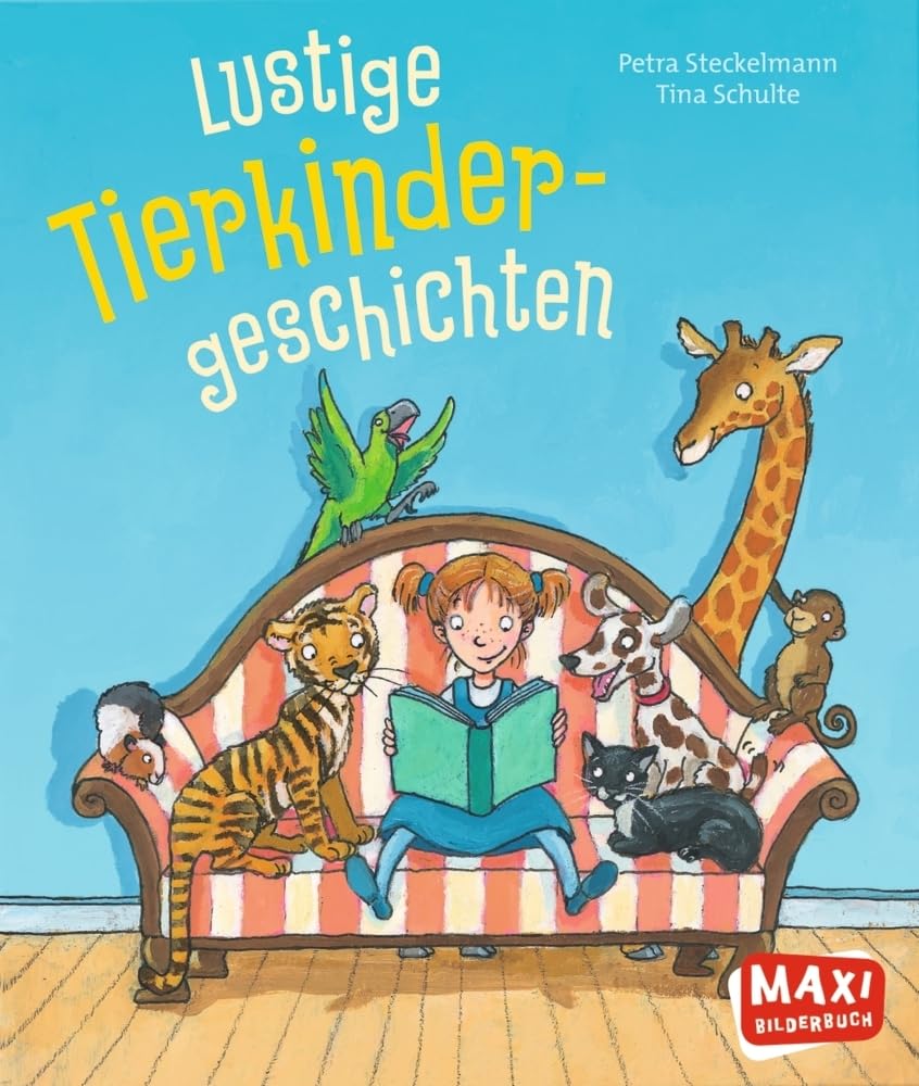 Lustige Tierkinder-Geschichten: Bilderbuch (MAXI Bilderbuch) Non-fiction