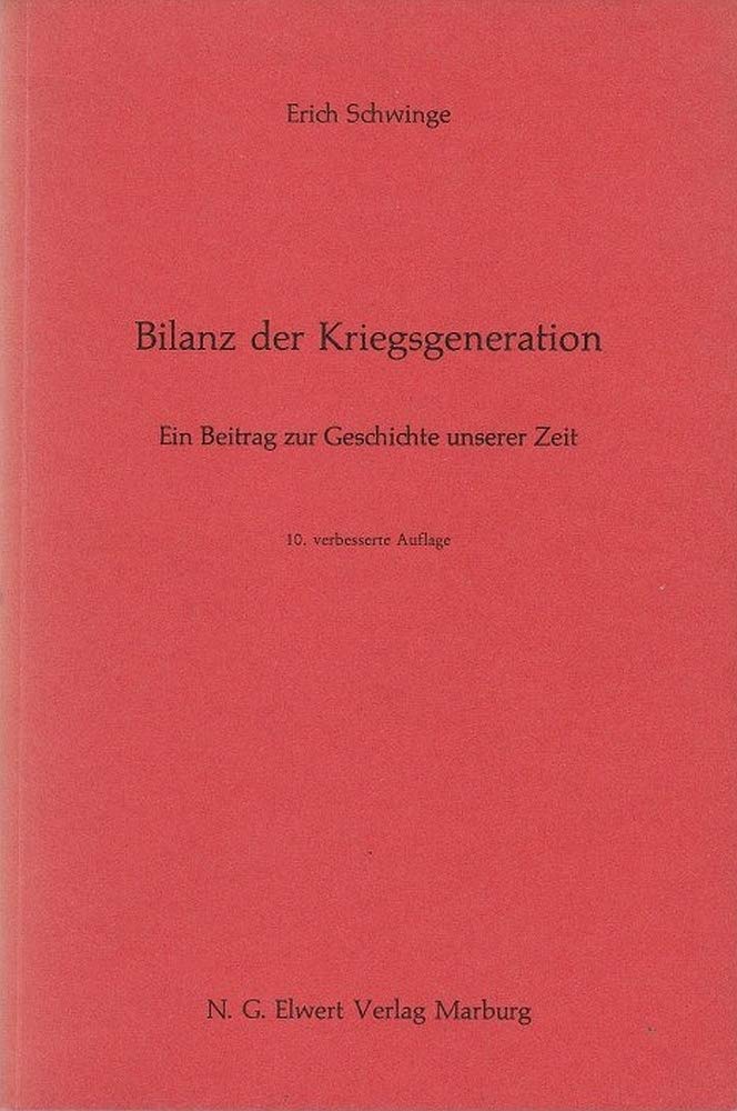 Product Image: Bilanz der Kriegsgeneration