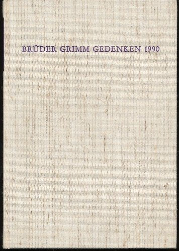 Brüder-Grimm-Gedenken Band 9. 1990. Books