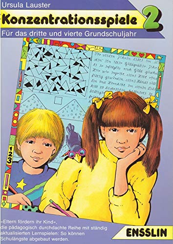 Konzentrationsspiele II für das dritte und vierte Grundschuljahr Books