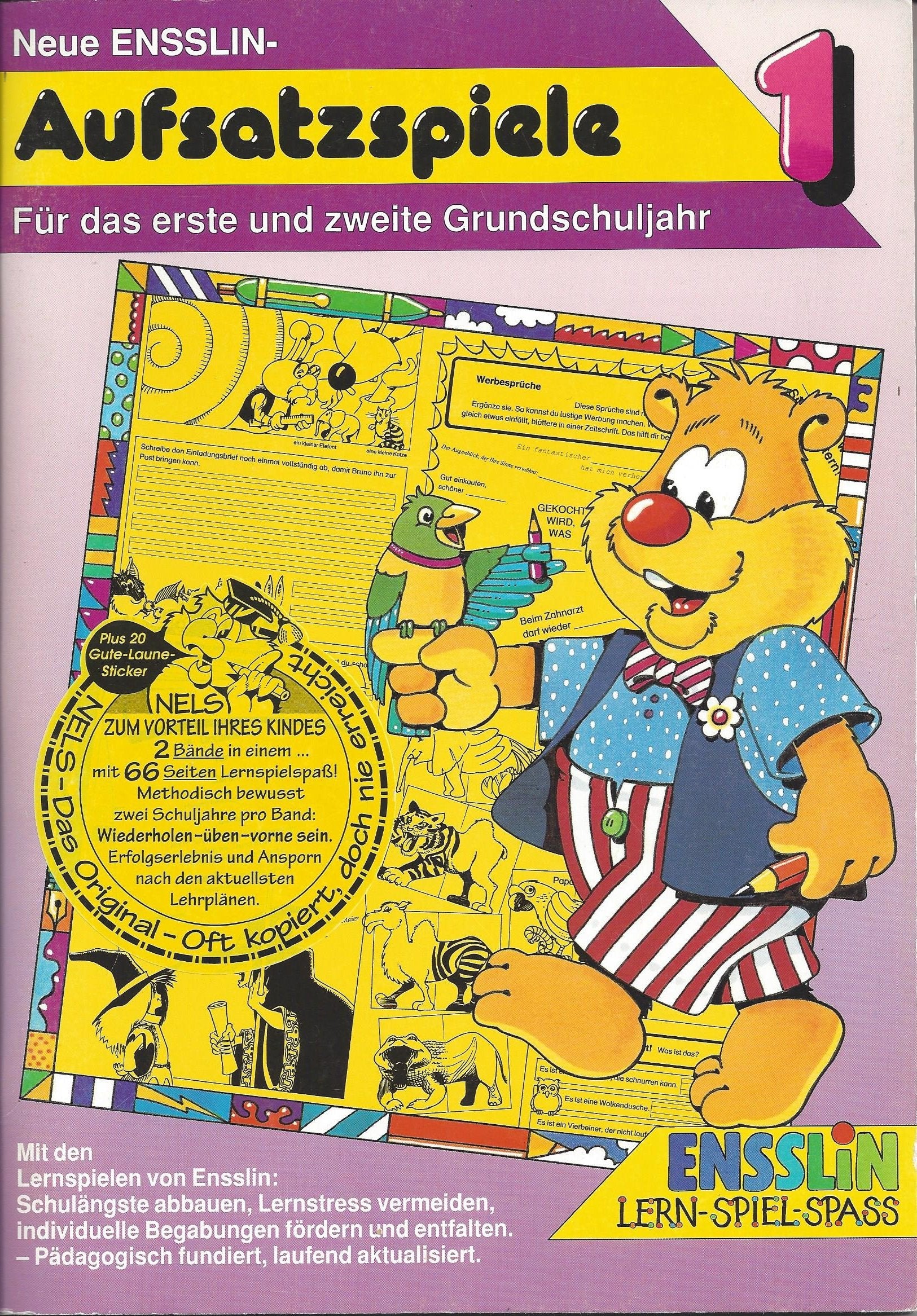 (Ensslin) Neue Ensslin-Aufsatzspiele, Bd.1, Für das erste und zweite Grundschuljahr Books