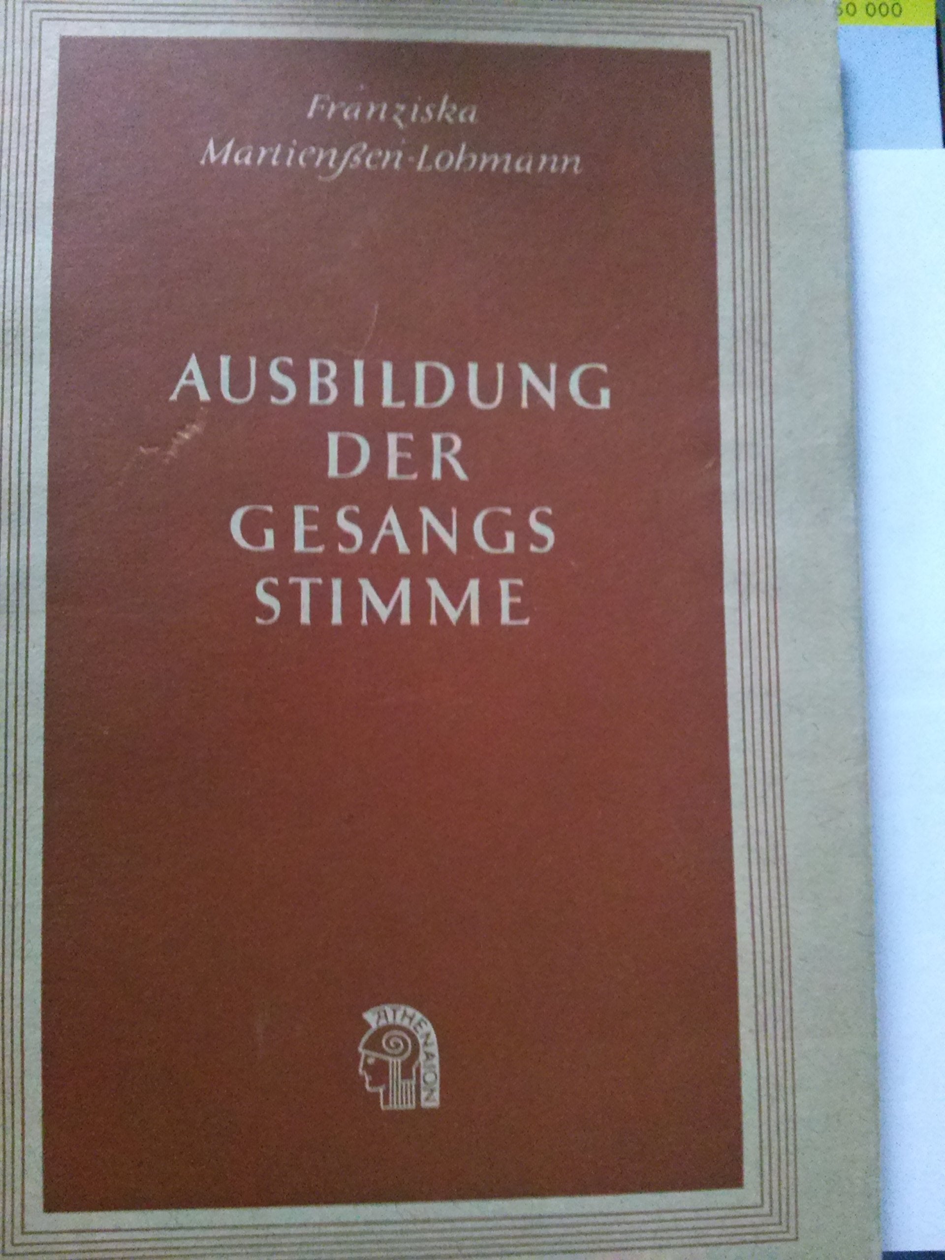 Ausbildung der Gesangsstimme Sheet Music