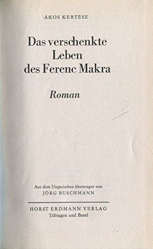 Das verschenkte Leben des Ferenc Marka Books