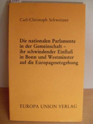 Die nationalen Parlamente in der Gemeinschaft - ihr schwindender Einfluss in Bonn und Westminster auf die Europagesetzgebung Law