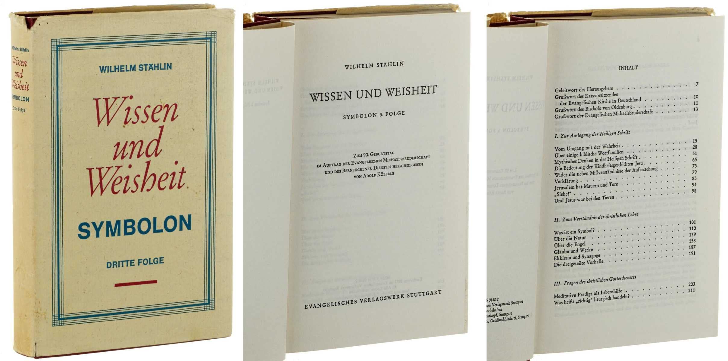 Wissen und Weisheit. Zum 90. Geburtstag im Auftrag der Evangelischen Michaelsbruderschaft und des Berneuchener Dienstes herausgegeben, Flg 3 Contemporary literature Books
