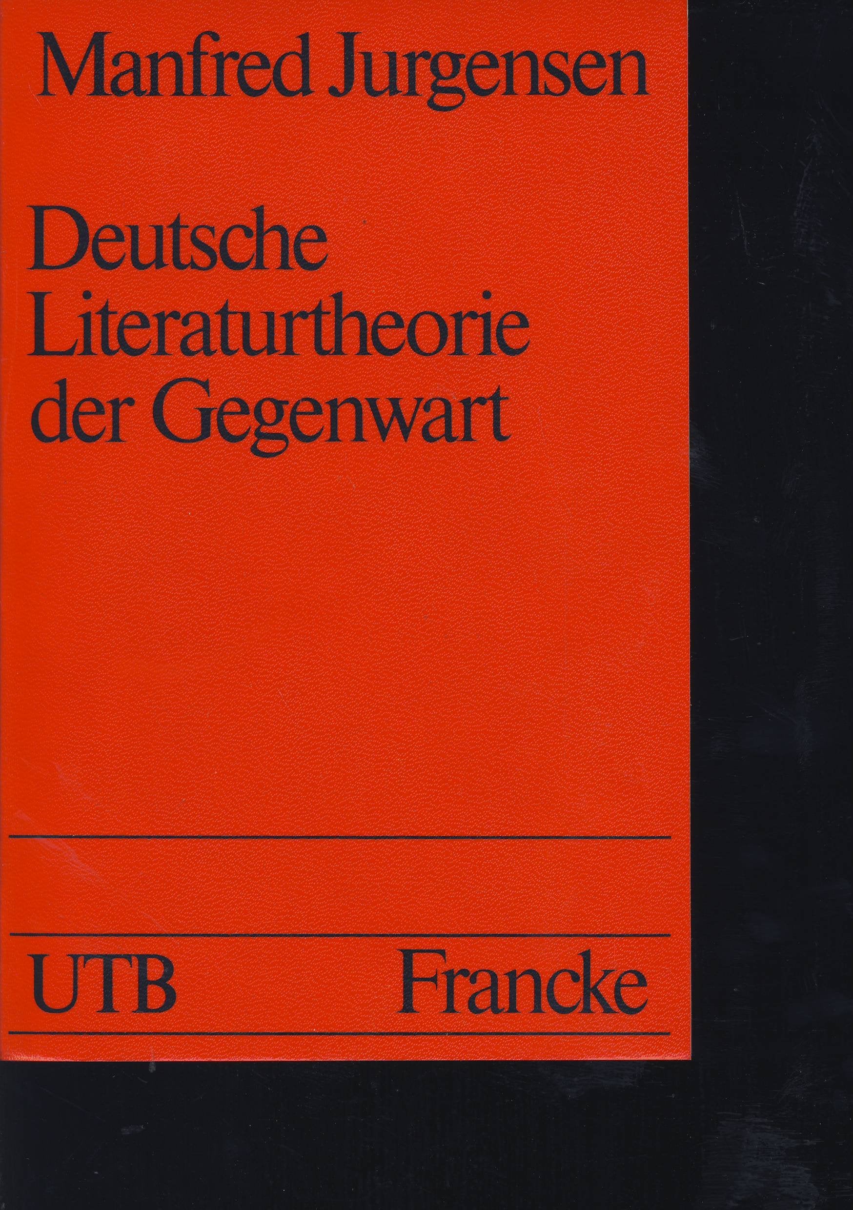 Deutsche Literaturtheorie der Gegenwart. Georg Luc book