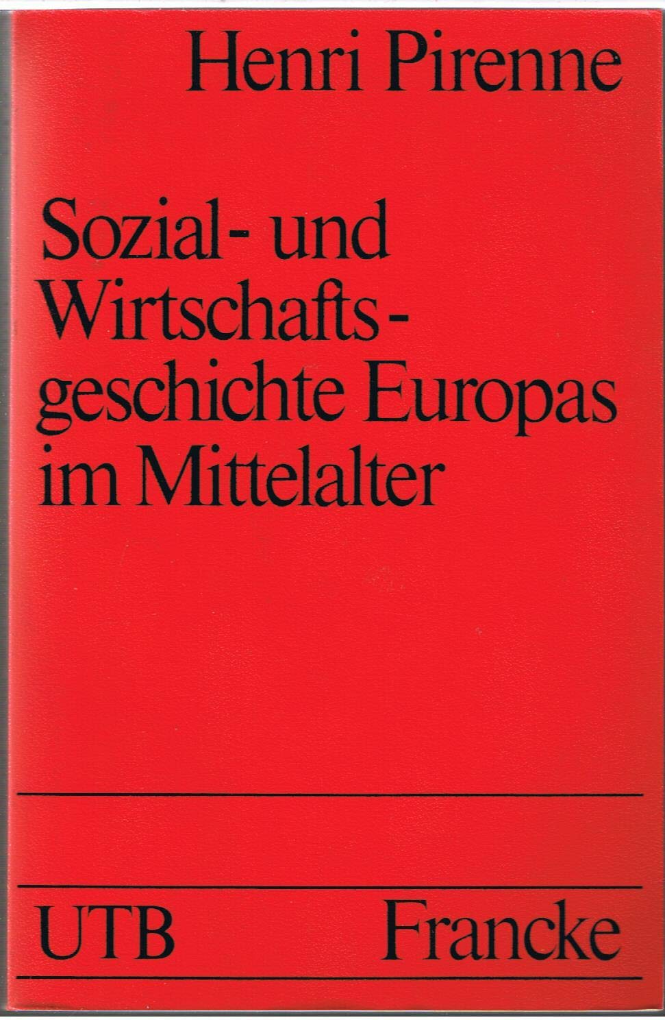 Sozial- und Wirtschaftsgeschichte Europas im Mittelalter. Books
