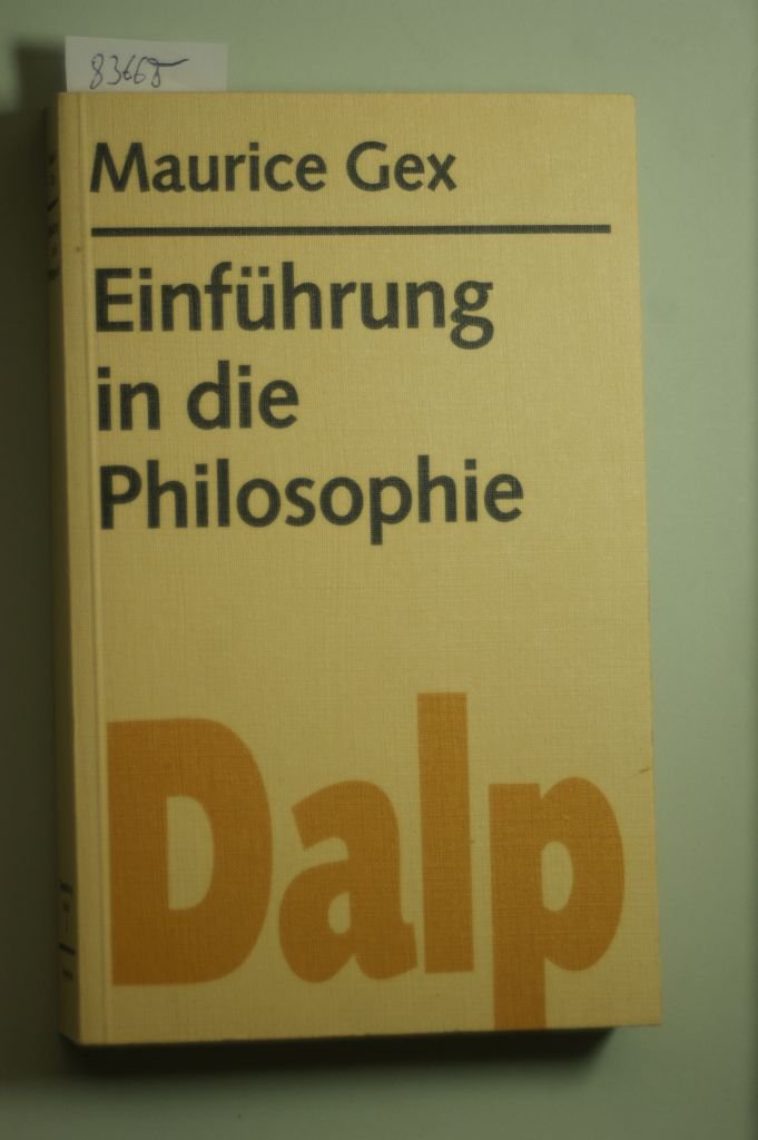 Einführung in die Philosophie Philosophy