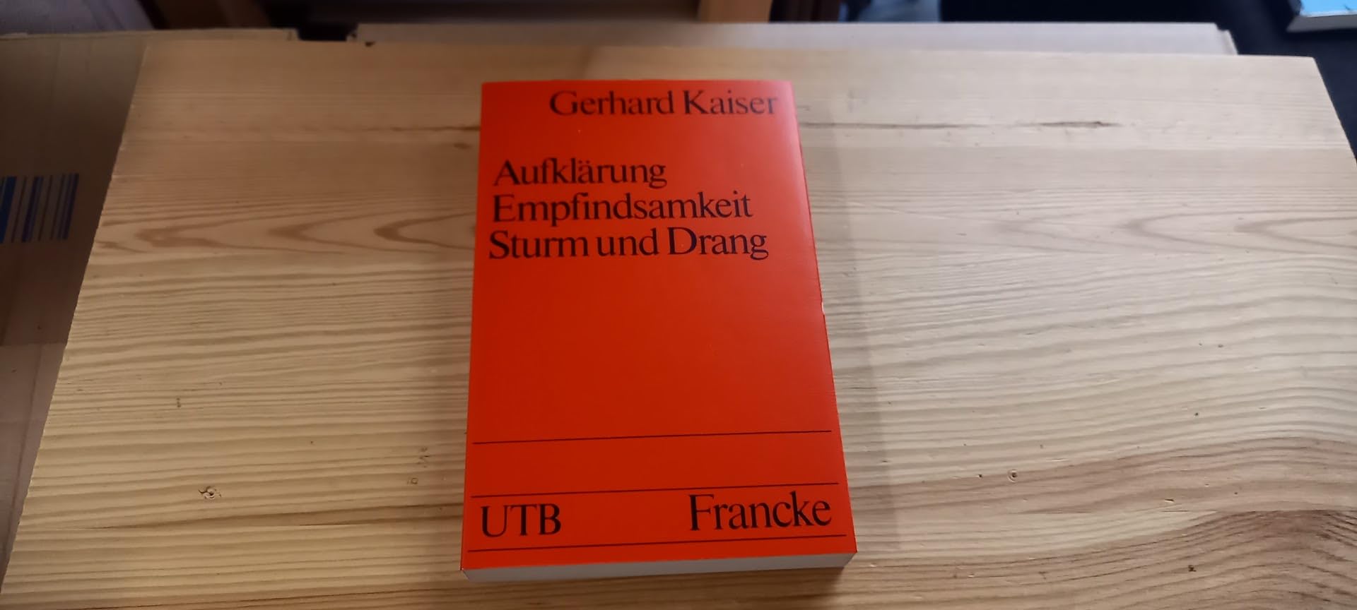 Aufklärung, Empfindsamkeit, Sturm und Drang Film, Art & Culture