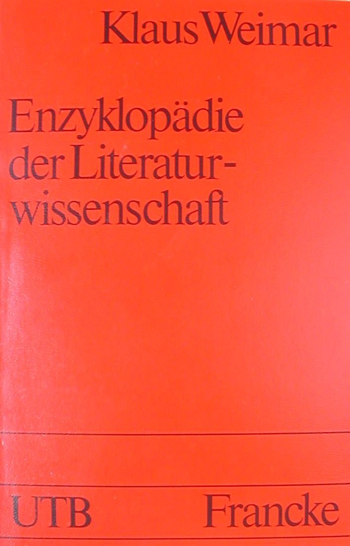 Enzyklopädie der Literaturwissenschaft (UTB 1034) Books