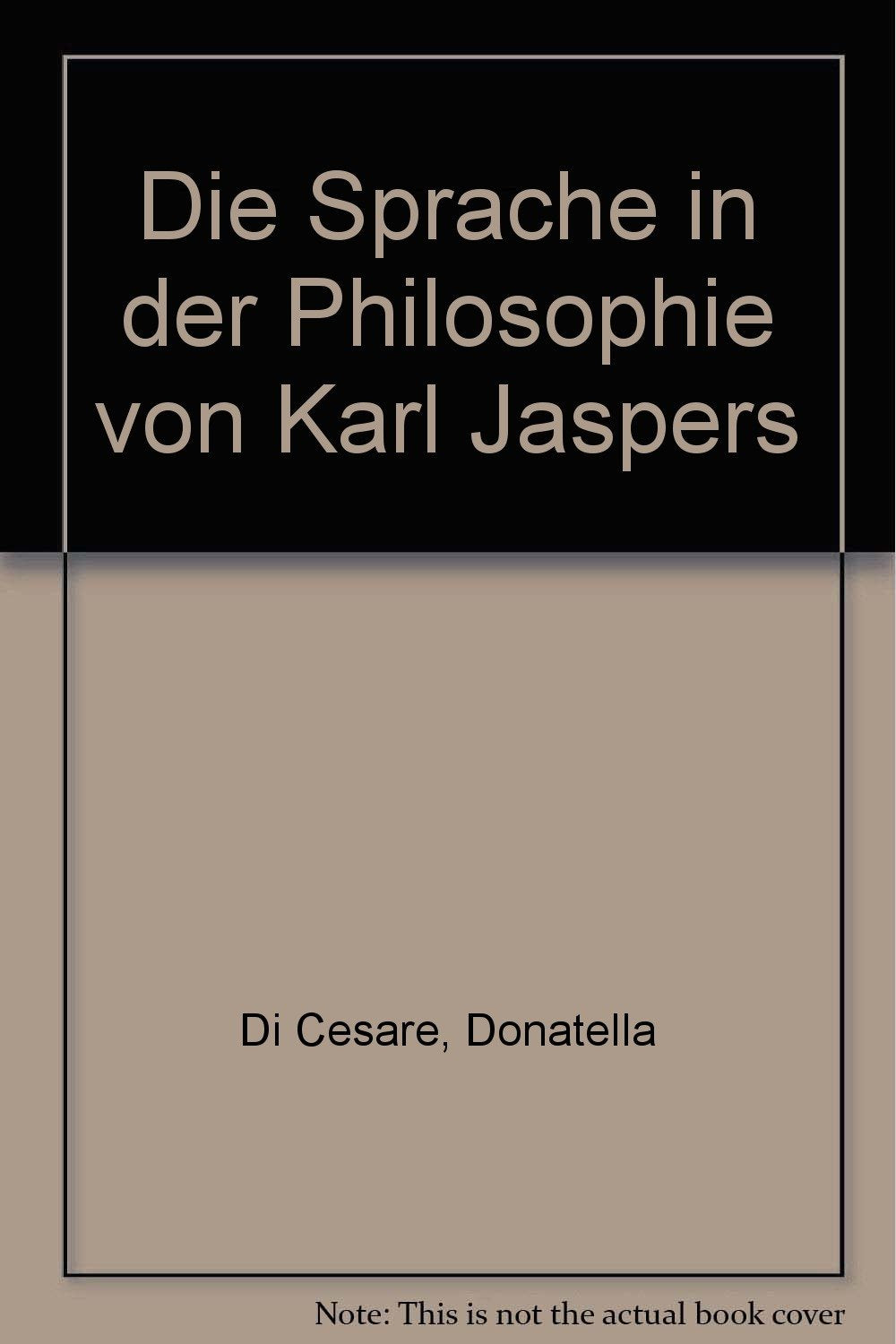Die Sprache in der Philosophie von Karl Jaspers Philosophy