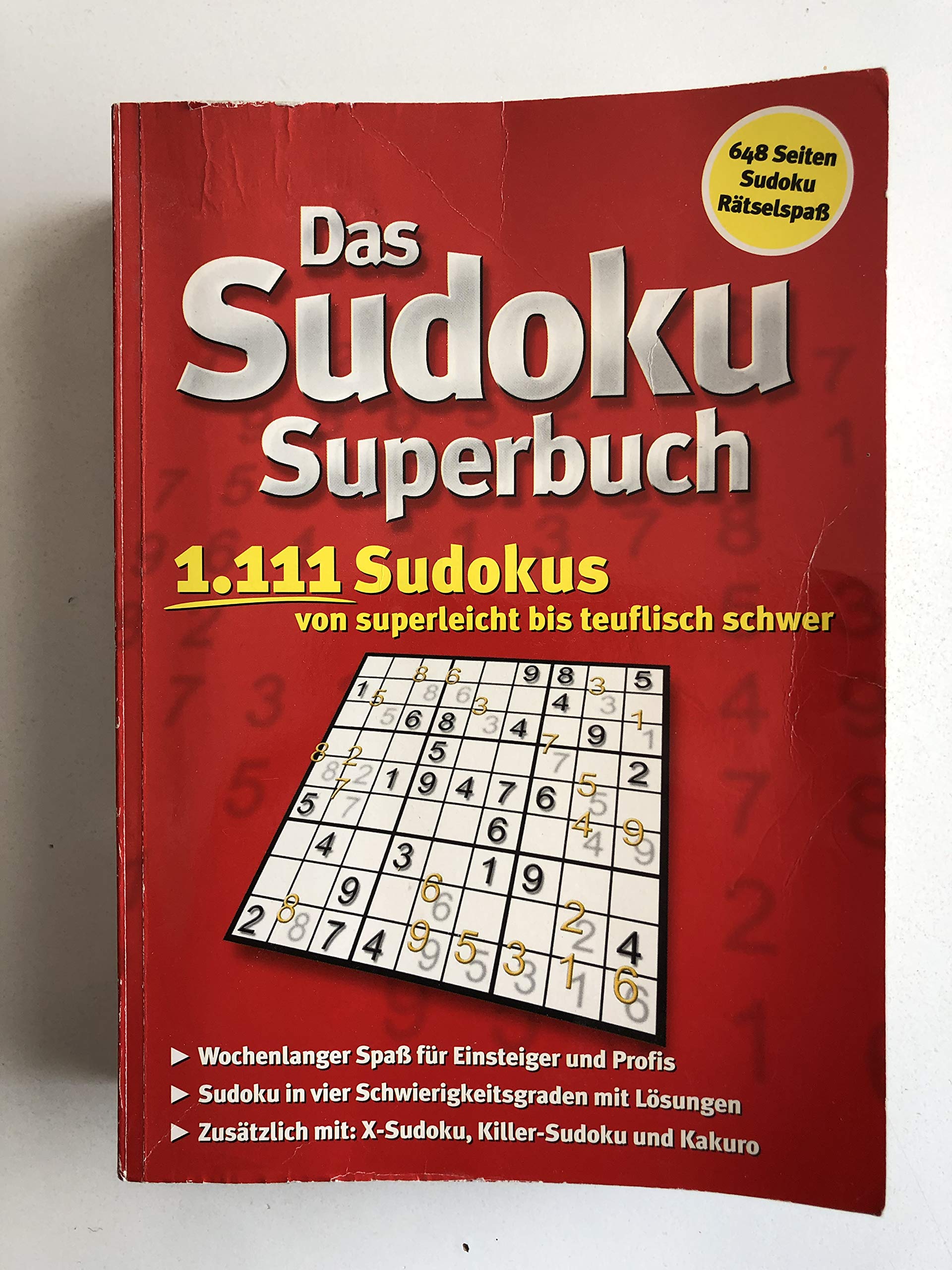 Das Große Sudoku Superbuch - 1111 Sudokus von Superleicht bis teuflisch schwer Leisure & Fun