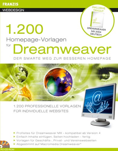 1200 Homepage Vorlagen für Dreamweaver Web & Graphic Design