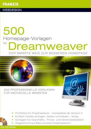 500 Homepage Vorlagen für Dreamweaver software