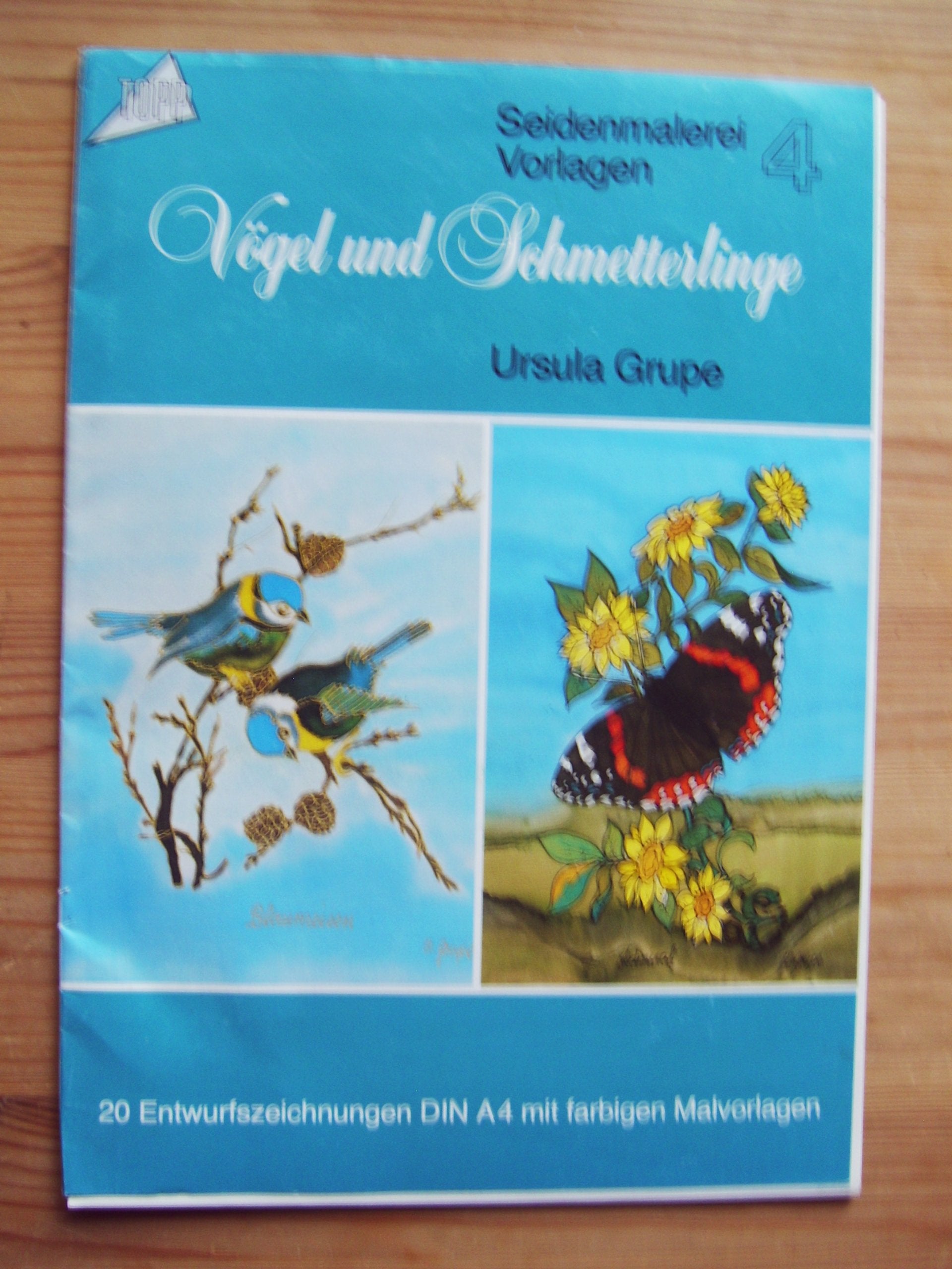 Seidenmalerei: Schmetterlinge und Vögel. Vorlagen 4 Hobbies & Crafts