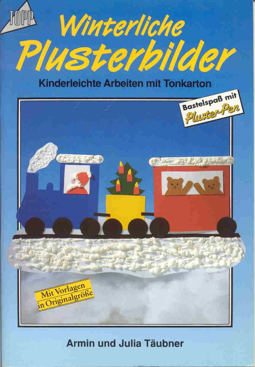 Winterliche Plusterbilder: Fensterbilder aus Tonkarton und Plusterfarbe Leisure, Home & Garden