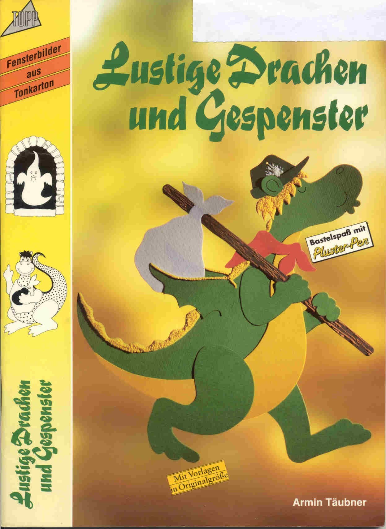Fensterbilder aus Tonkarton: Lustige Drachen und Gespenster Hobbies & Crafts