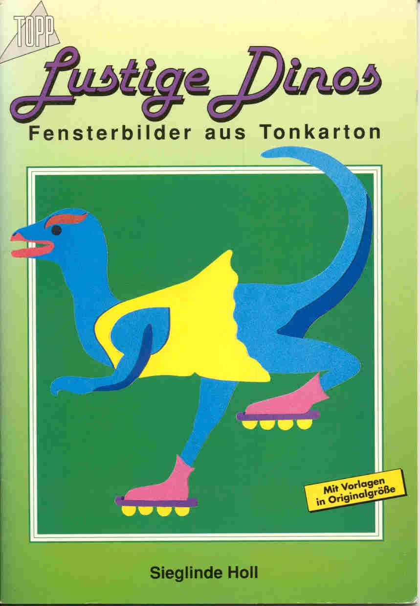 Lustige Dinos. Fensterbilder aus Tonkarton. Hobbies & Crafts