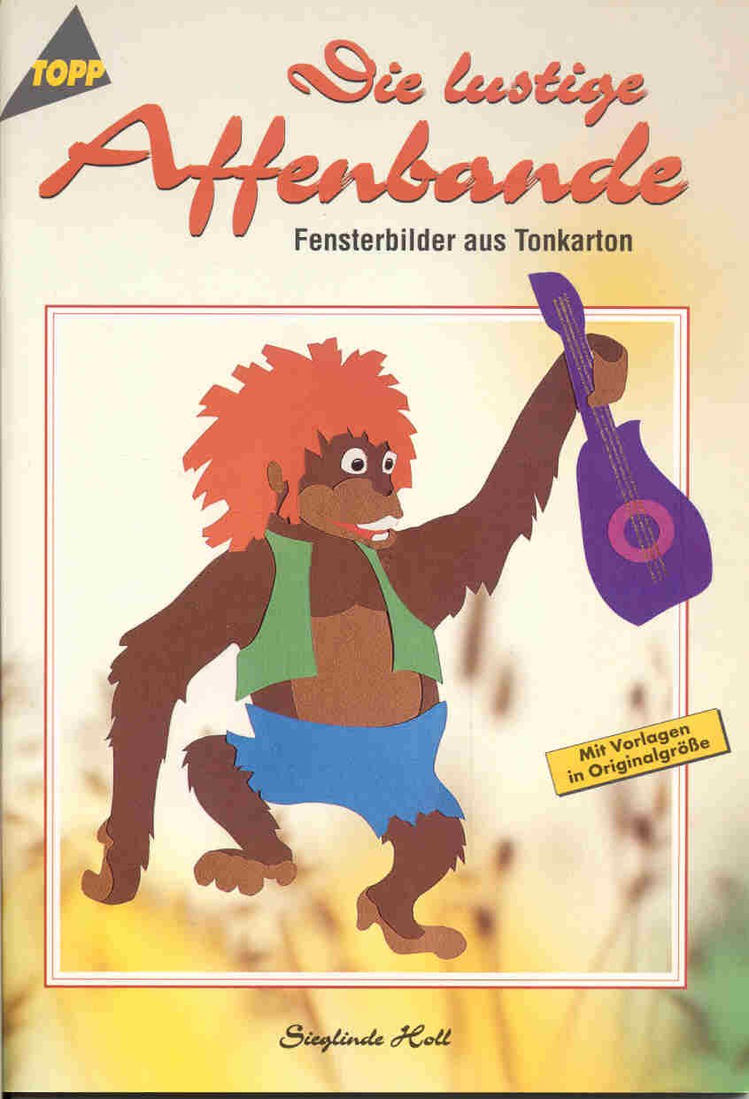 Die lustige Affenbande: Fensterbilder Hobbies & Crafts