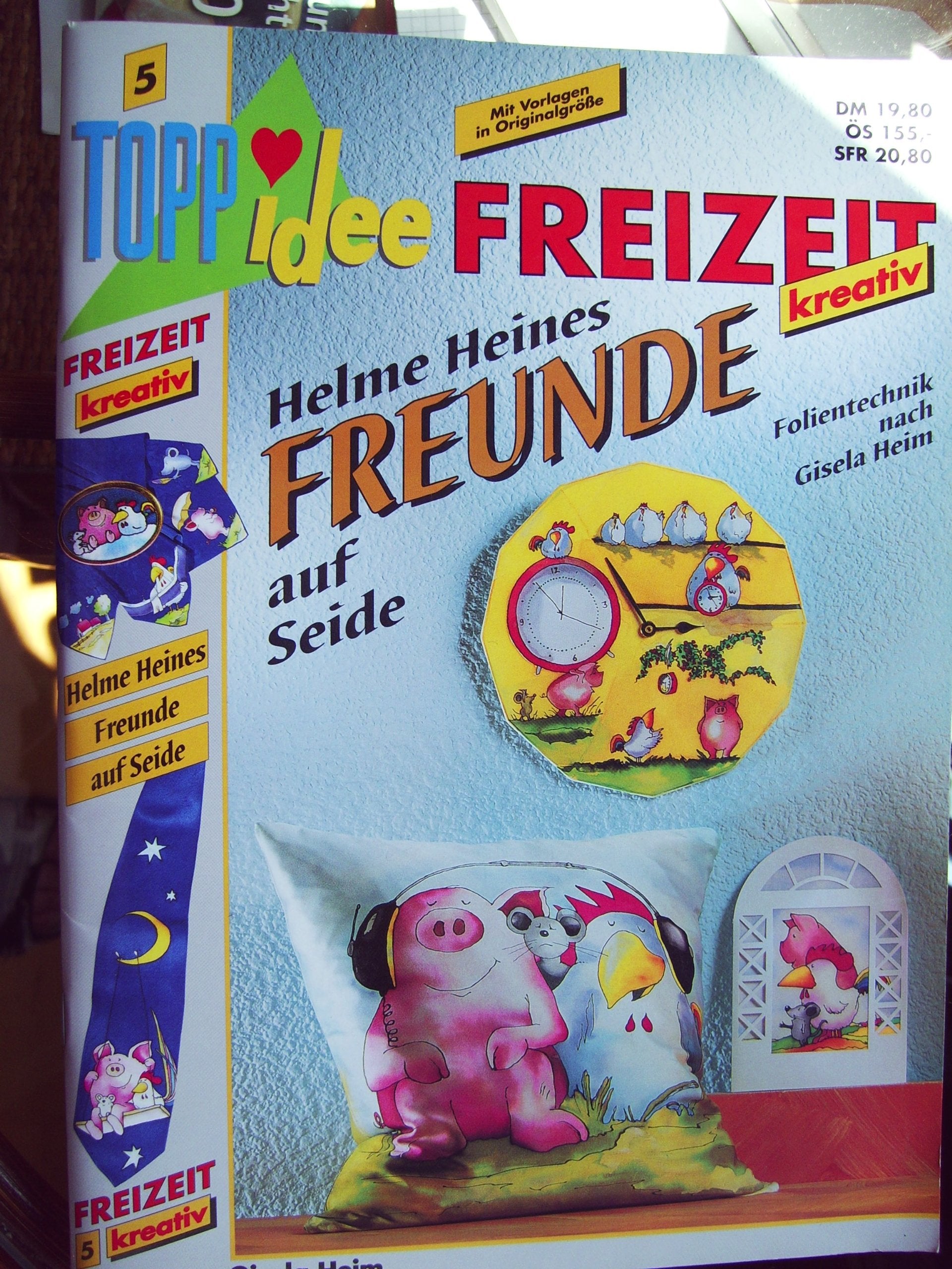 Helme Heines "Freunde" auf Seide: Folientechnik Hobbies & Crafts
