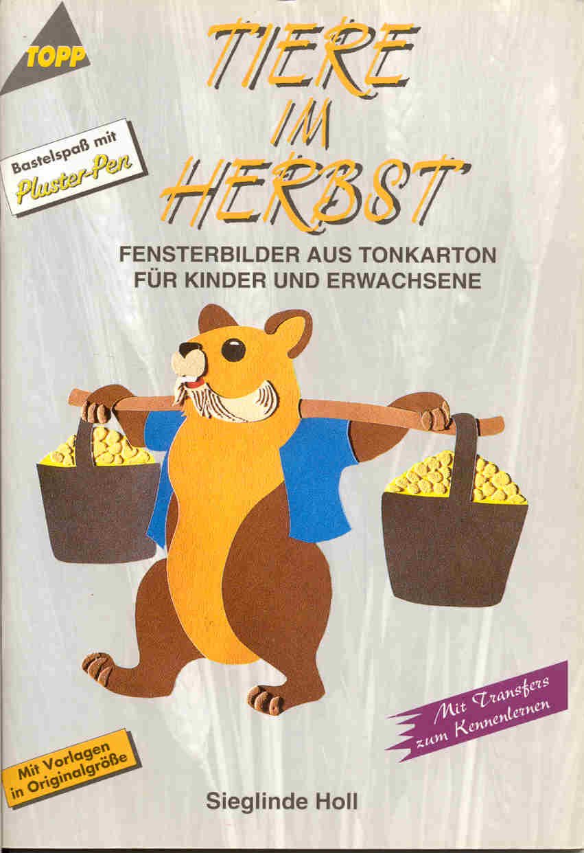 Tiere im Herbst: Fensterbilder aus Tonkarton Hobbies & Crafts