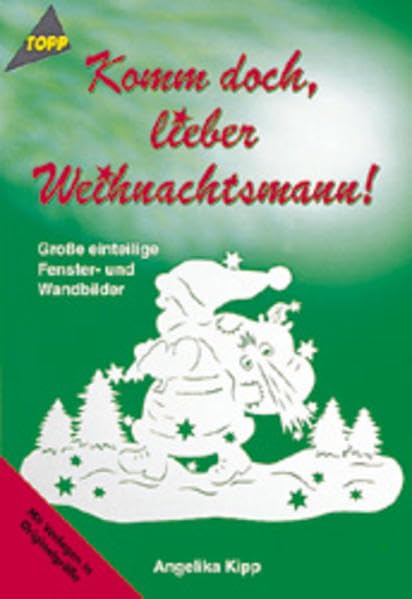 Komm doch, lieber Weihnachtsmann: Grosse einteilige Fenster- und Wandbilder Hobbies & Crafts