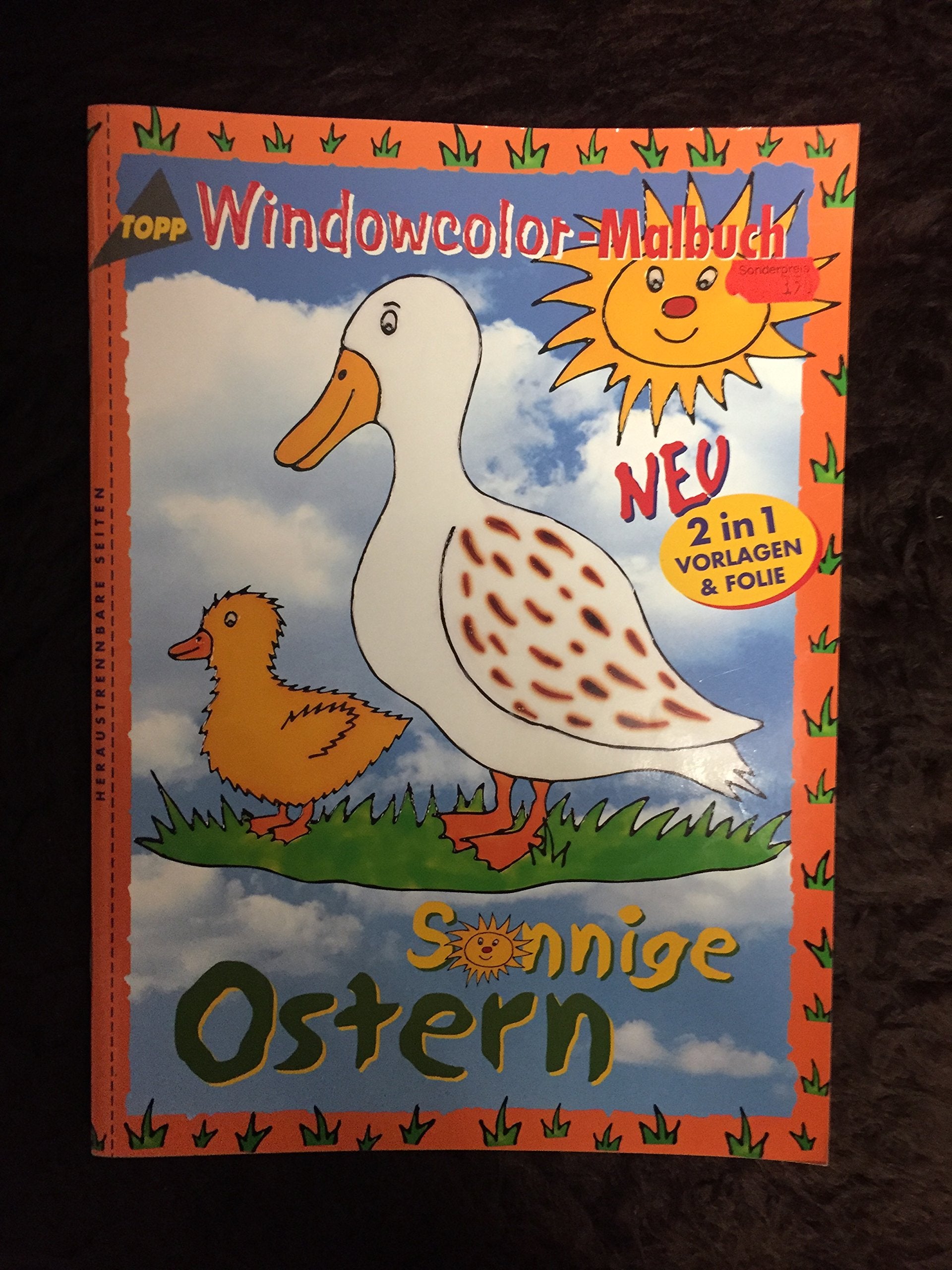 Sonnige Ostern. Vorlagen und Folien in einem und Farbvorschläge für jedes Motiv. Malen - abziehen - fertig Hobbies & Crafts