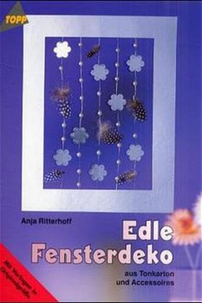 Edle Fensterdeko: Fensterbilder mit Tonkarton und Accessoires Hobbies & Crafts