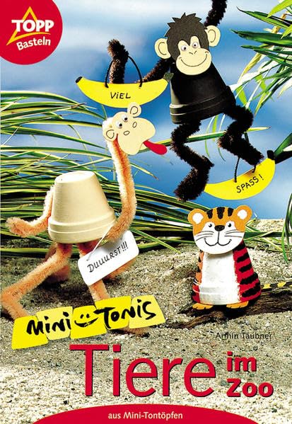 Mini-Tonis Tiere im Zoo: Tierfiguren aus Mini-Tontöpfen Hobbies & Crafts