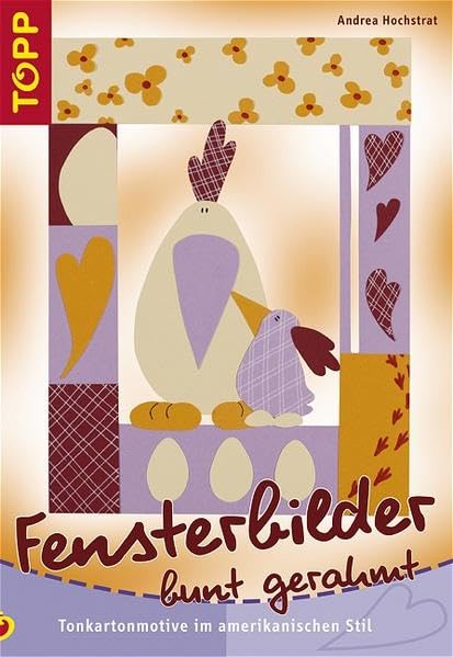 Fensterbilder bunt gerahmt: Tonkartonmotive im amerikanischen Stil Hobbies & Crafts