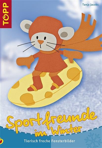 Sportfreunde im Winter: Tierisch freche Fensterbilder Hobbies & Crafts