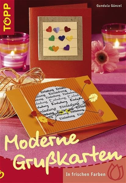 Moderne Grusskarten: in frischen Farben Hobbies & Crafts