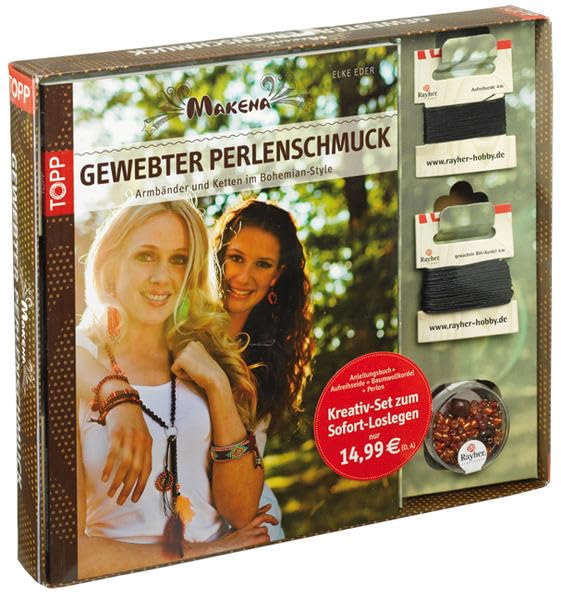 Kreativ-Set Perlenschmuck. Makena. Gewebter Perlenschmuck: Buch mit Aufreihseide, Kordel und Perlen (Buch plus Material) Hobbies & Crafts