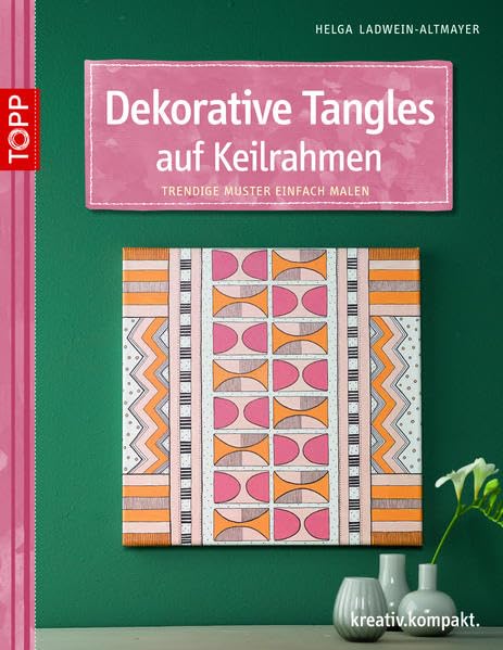 Dekorative Tangles auf Keilrahmen Film, Art & Culture