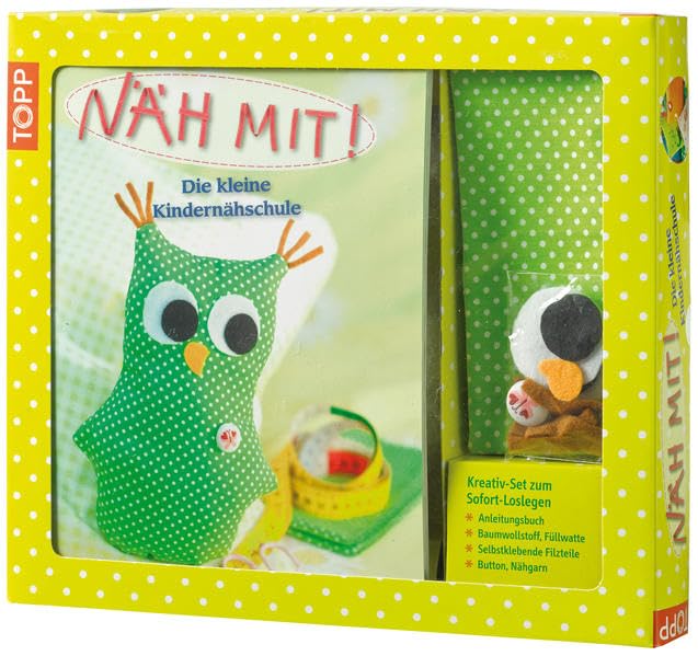 Kreativ-Set Näh Mit!: Anleitungsbuch + Material für eine Eule Hobbies & Crafts