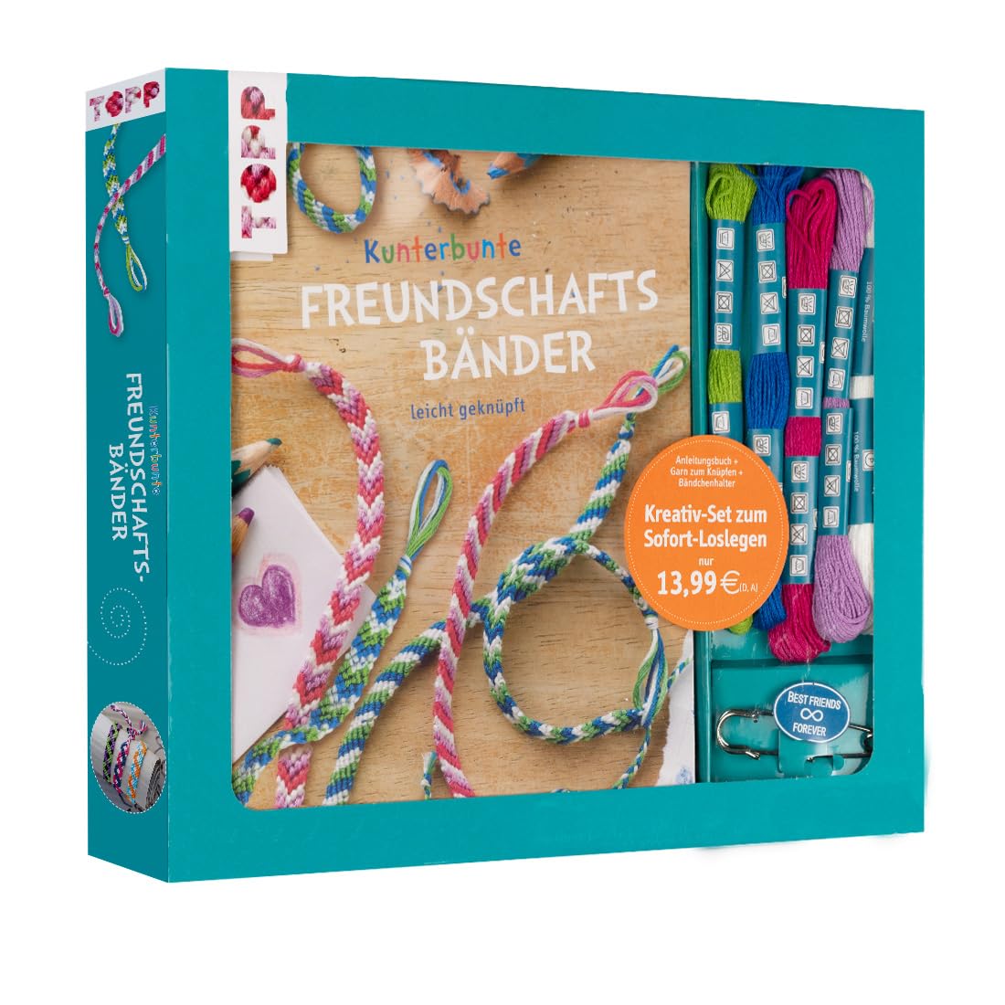 Kreativ-Set Kunterbunte Freundschaftsbänder Tiptoi & Games