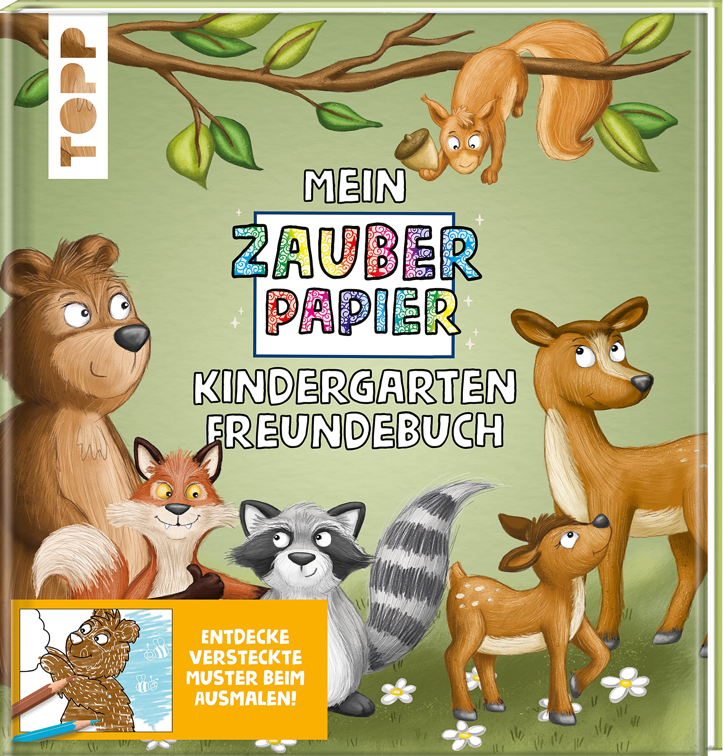 Mein Zauberpapier Kindergarten Freundebuch Wilde Waldtiere Lifestyle