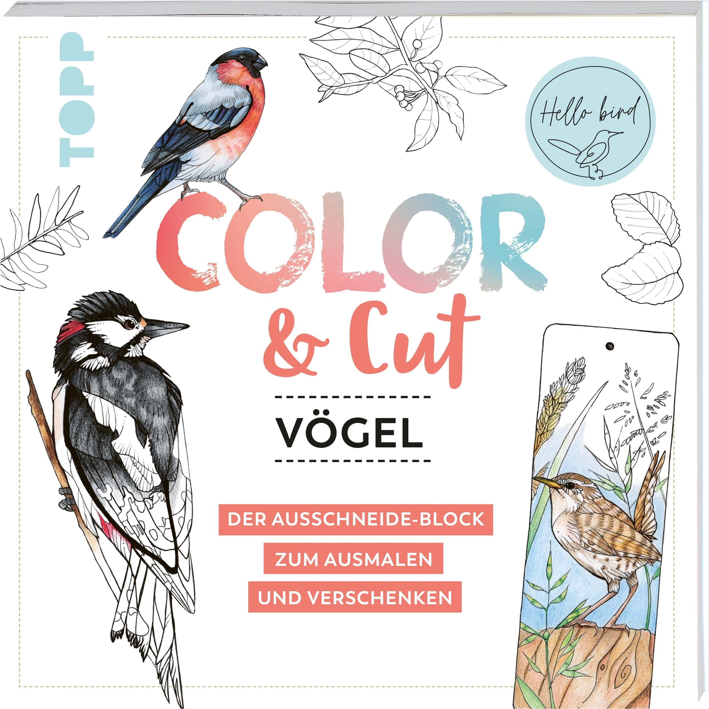 Color & Cut - Vögel: Der Ausschneide-Block zum Ausmalen und Verschenken Hobbies & Crafts