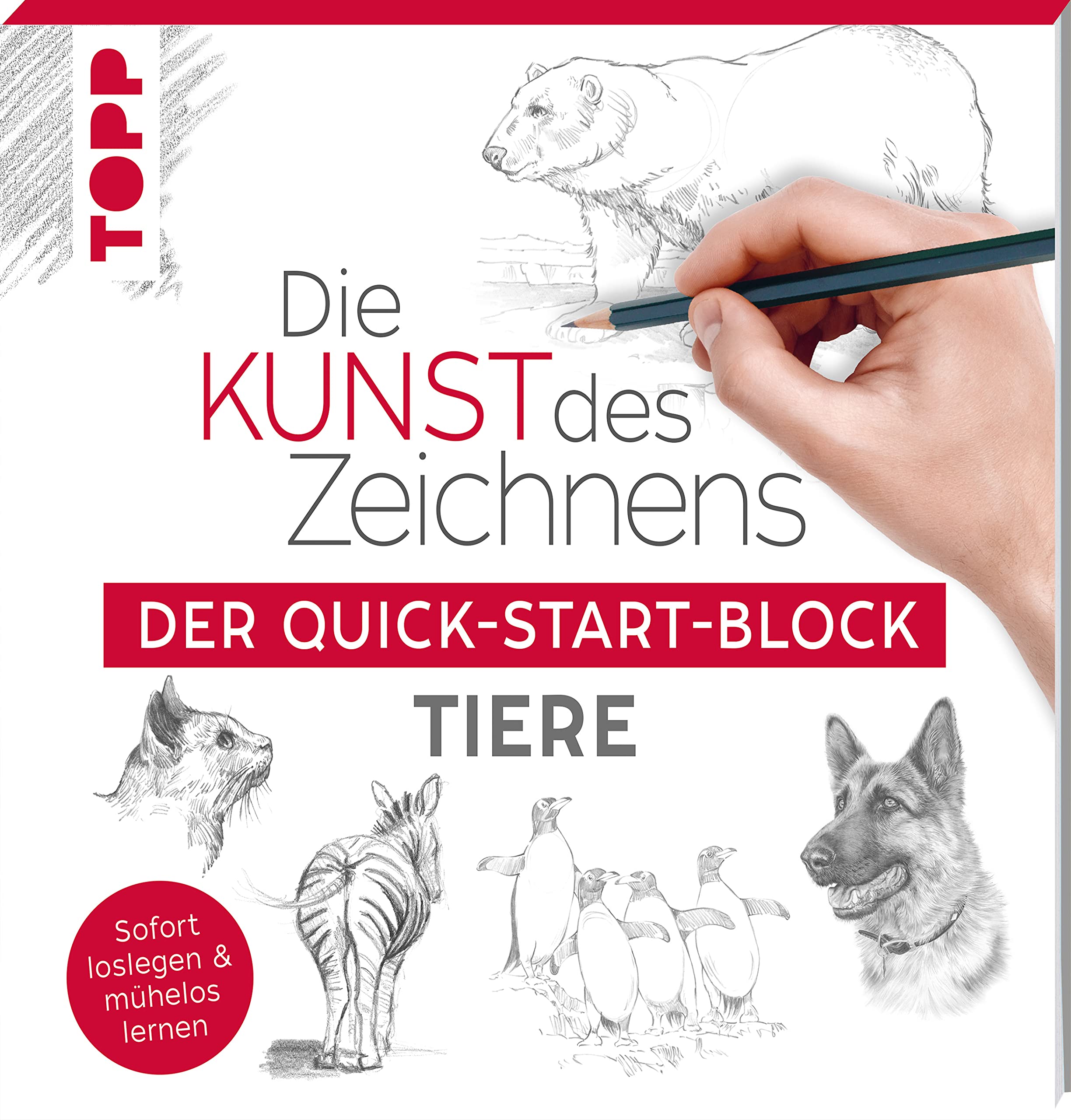 Die Kunst des Zeichnens Tiere. Der Quick-Start-Block Hobbies & Crafts