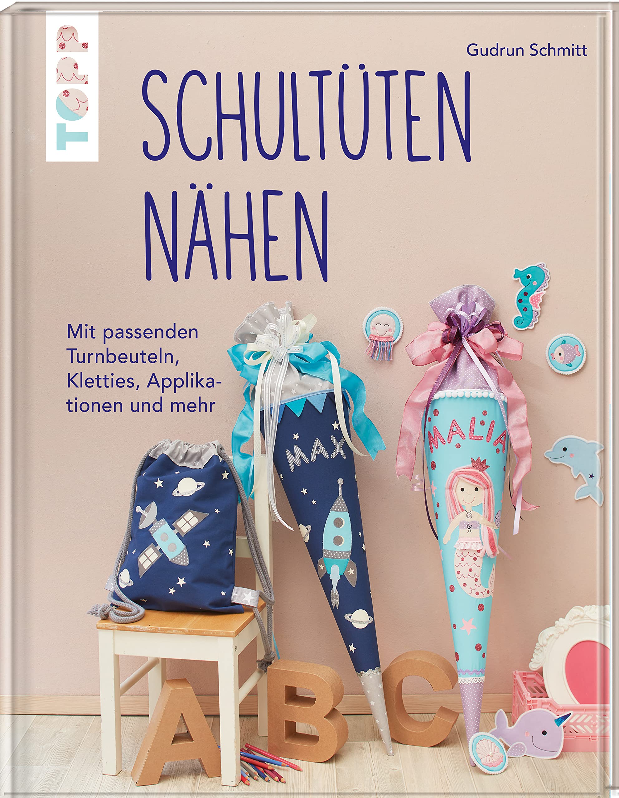 Schultüten nähen: Mit passenden Turnbeuteln, Kletties, Applikationen und mehr Hobbies & Crafts