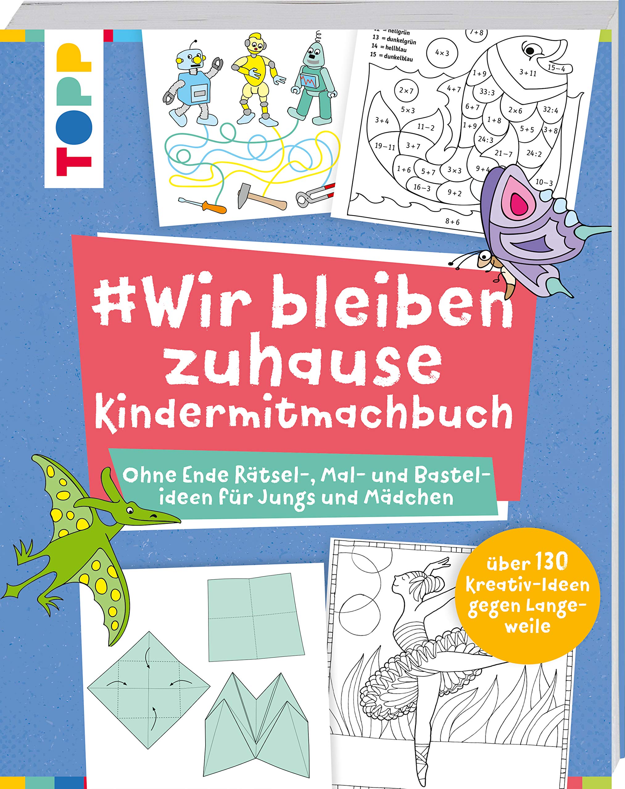 #Wir bleiben zuhause Kindermitmachbuch Leisure & Fun