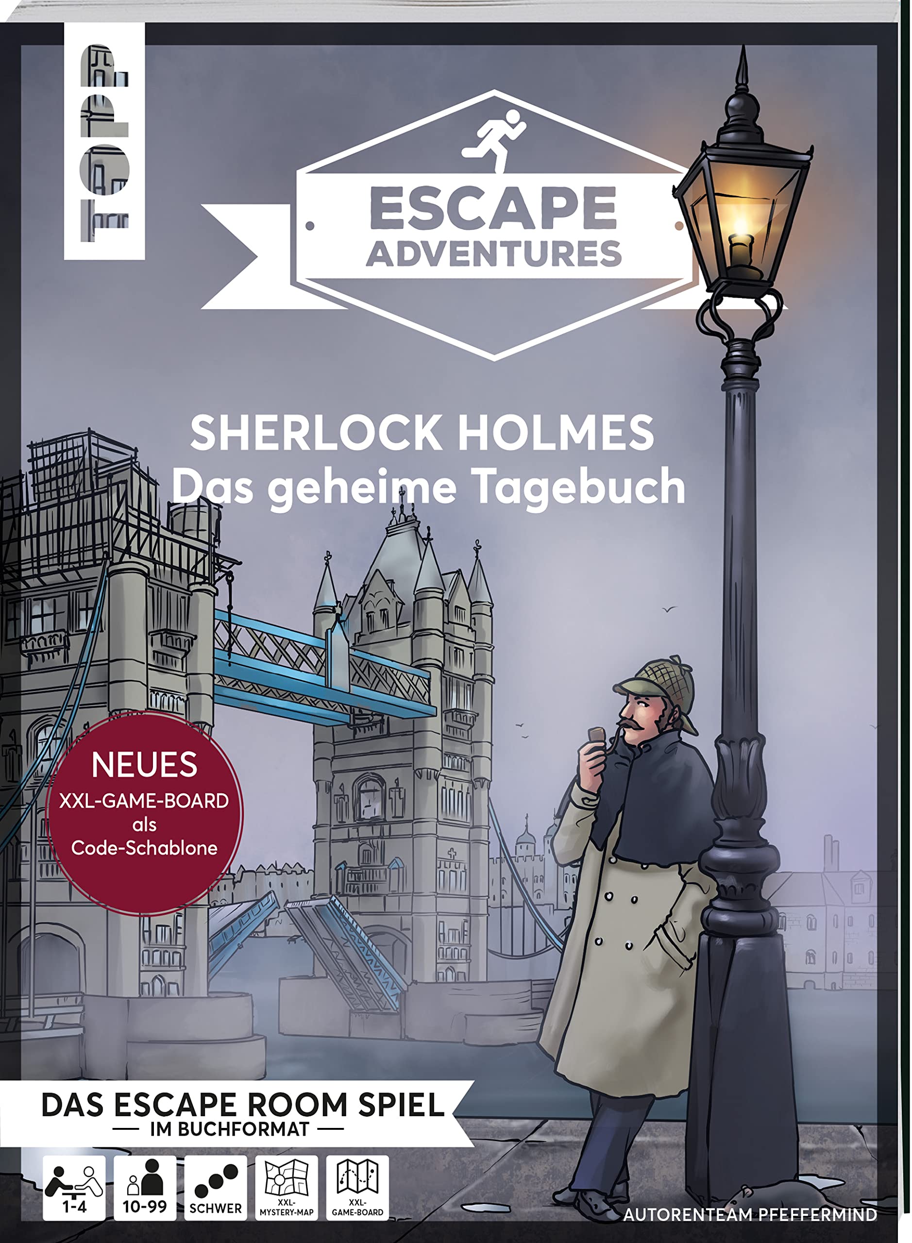 Escape Adventures - Sherlock Holmes: Das geheime Tagebuch (NEUE Codeschablone für mehr Rätselspaß) Leisure & Fun