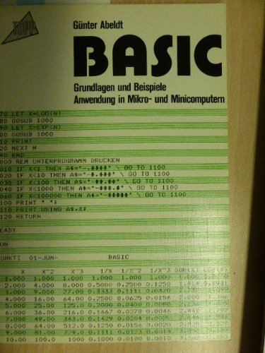 BASIC: Grundlagen und Beispiele. Anwendung in Mikro- und Minicomputern (Topp Buchreihe Elektronik) Computer Science