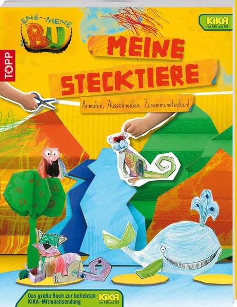Ene mene bu - Meine Stecktiere: Anmalen, Ausschneiden, Zusammenstecken Hobbies & Crafts