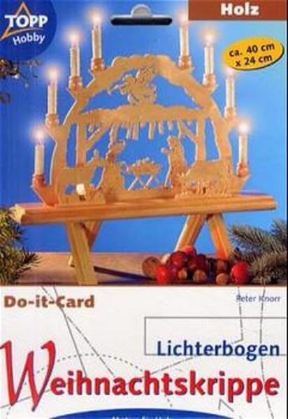 Weihnachtskrippe, Lichterbogen, Vorlagenbogen Hobbies & Crafts