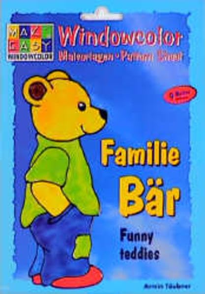 Windowcolor. Familie Bär. Funny teddies. Malvorlagen. Pattern Sheet Leisure, Home & Garden