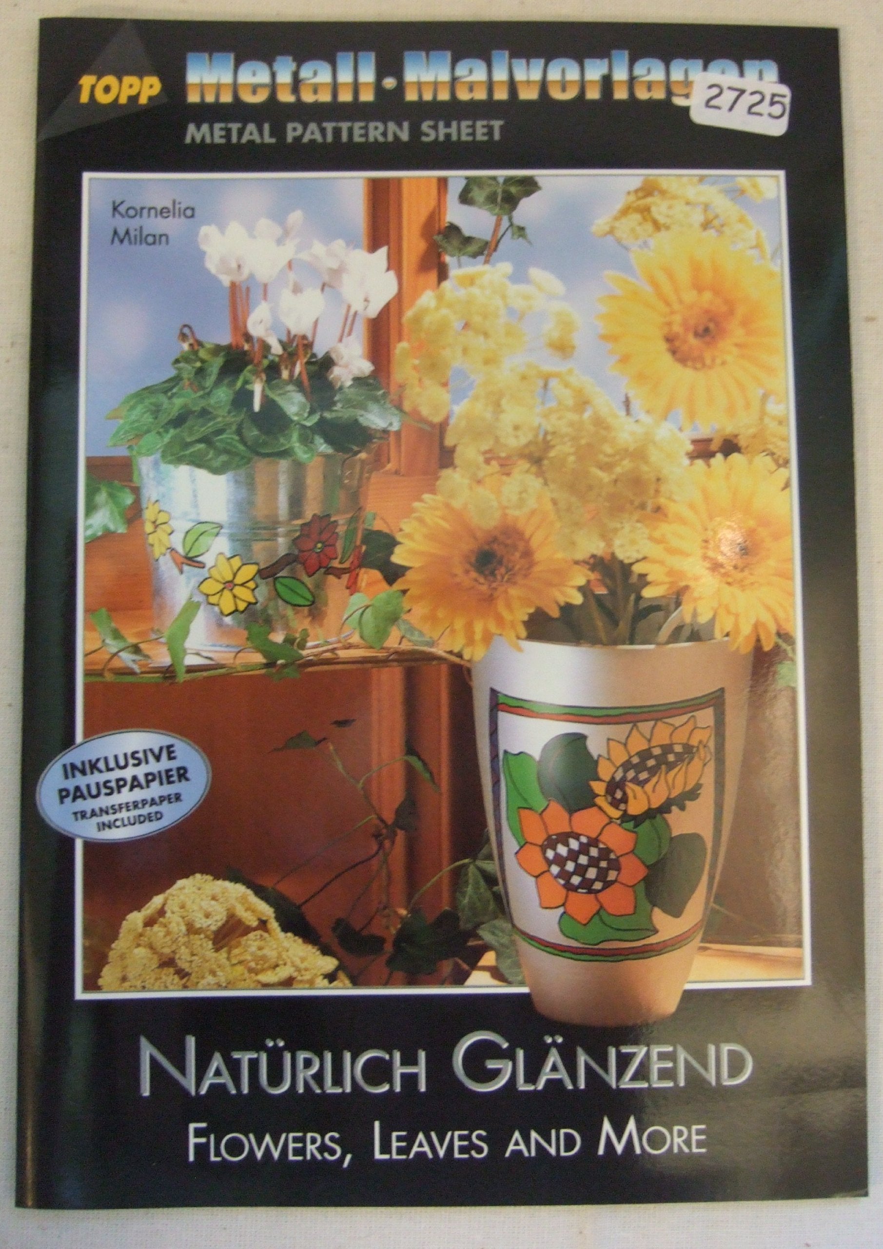 Bastelbuch Metall Malvorlagen, natürlich glänzend, 6305 Leisure, Home & Garden