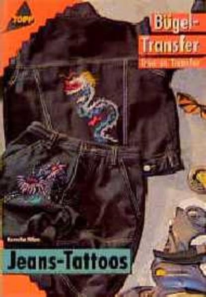 Bügel- Transfer. Jeans- Tattoos. Iron-on Transfer. Books